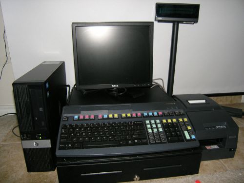 Hp rp8500 retail point of sale  system, scanner, monitor printer, cash register, for sale