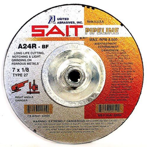 United abrasives-sait 22130 type 27 4-1/2-inch x 1/8-inch x 5/8-11 for sale