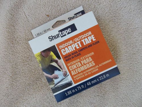 Shurtech Brands 317777 Double Sided Carpet Tape, 1.88 X 75&#039; - TWICE THE AMOUNT