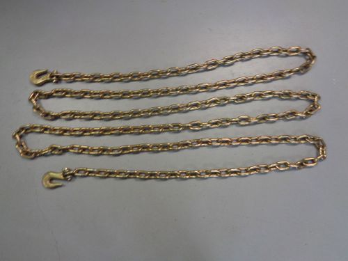 NEW 5/16&#034; x 20&#039; Grade 70 Transport Binder Chain Double Eye Hooks on Both Ends