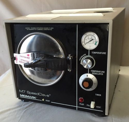 Midmark ritter m7 speedclave autoclave sterilizer tattoo dental lab free shippin for sale