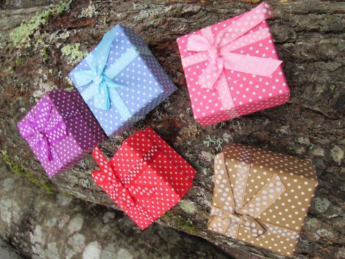 20pcs Polka dot RING Jewelry All Occasion Gift Boxes