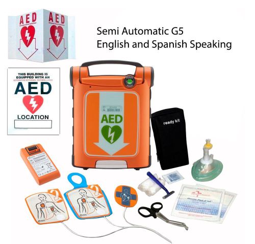 Cardiac Science Powerheart AED G5 Semi Automatic Dual Language (English/Spanish)