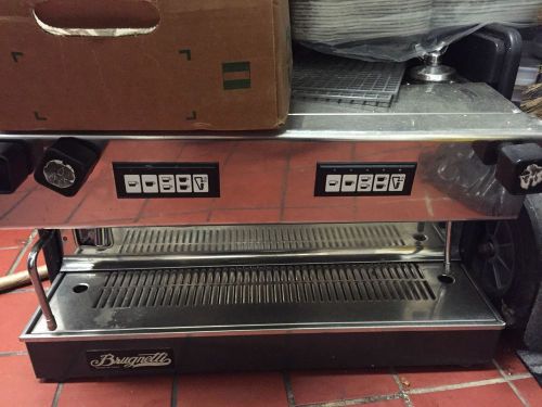 USED AS IS Brugnetti Commercial Espresso Machine 2 Group Coffee Cafe Shop