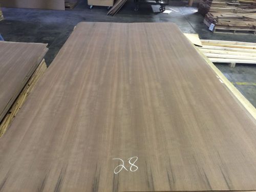 Wood veneer peruvian walnut 48x96 1 piece 10mil paper backed &#034;exotic&#034; 506/9a 28 for sale
