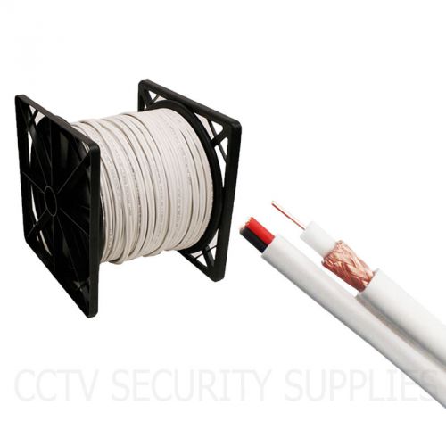 500 ft siamese white cable rg59 rg59u video power security camera wire (cctv) for sale