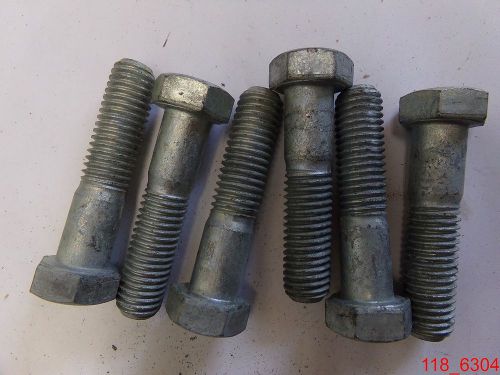 Qty=6 5/8-11 x 2-3/4 hex head cap screw grade 5 plain steel bolts for sale