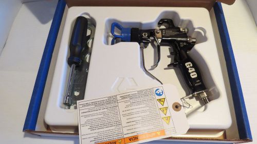 New graco 24c855 hvlp g40 air assisted flat tip spray gun for sale