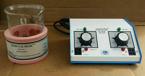 PDI Temp-Cal-Beak EFC200 Laboratory Dual Beaker Temperature Controller Analog