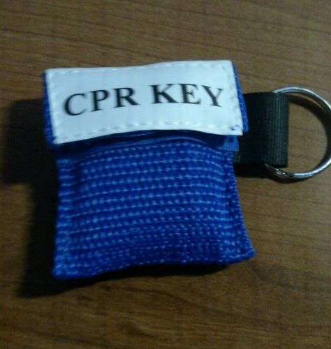 CPR Keychain Mask - blue