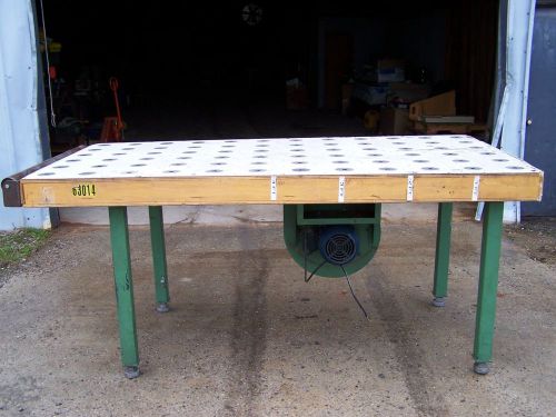4&#039;x8&#039; air cushion float conveyor layout cutting table 5 hp blower 230/460v 3 ph. for sale