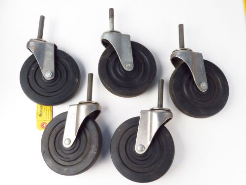 Vintage bassick metal wheel furniture salvage iron swivel caster industrial lot for sale