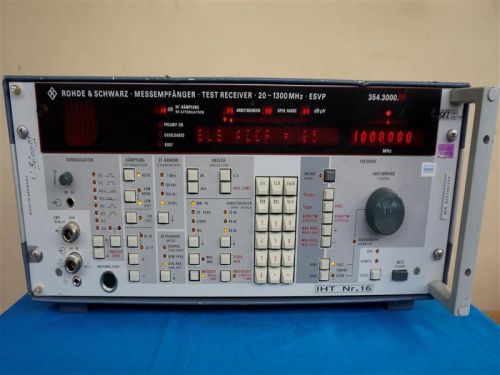Rohde &amp; schwarz messempfanger test receiver 20-1300 mhz esvp 354.3000.56 for sale