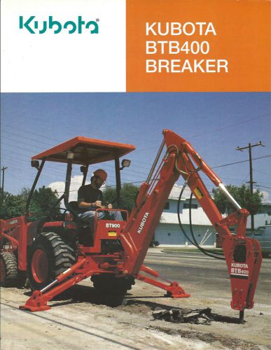 Equipment Brochure - Kubota - BTB400 - Breaker - c1995 (E3062)