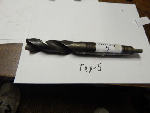 Hecules  1&#034; x # 3 Taper Shank Twist Drill Bit with Square End