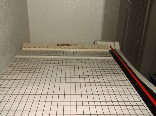 Boston 2615 paper trimmer cutter guillotine style 15&#034; square for sale