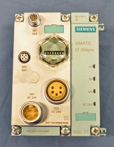 Siemens Simatic S7 ET 200PRO IM154-1 DP Profibus Interface Connection M12 7/8&#034;IM