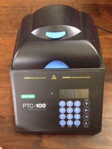 Bio-Rad PTC-100 Peltier Thermal Cycler/Controller Model: PTC1196 W/ Ops Manual.