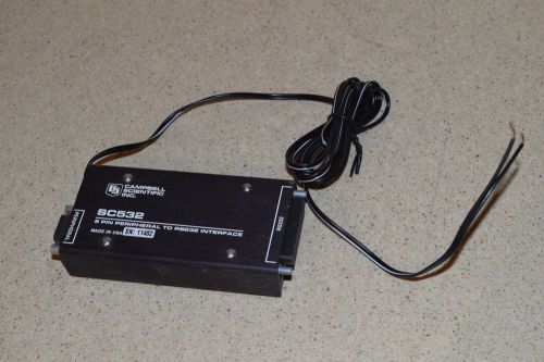 CAMPBELL SCIENTIFIC INC SC532 9 PIN PERIPHERAL TO RS232 INTERFACE  (FF)
