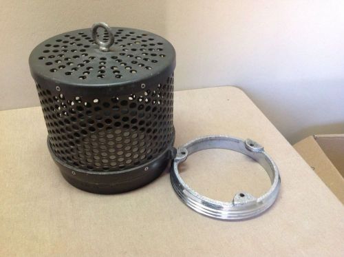 Akron 6&#034; diameter nh threaded barrel suction strainer with coupling attachment for sale