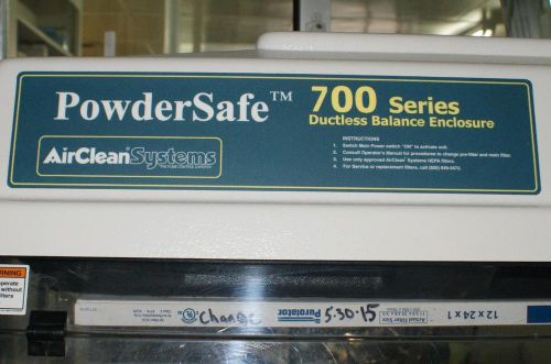 Airclean  powdersafe ac710c 700 series controller ductless balance enclosure for sale