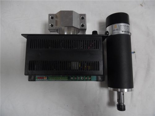600w 12000rpm dc spindle motor+mach3 speed controller power supply+mount bracket for sale