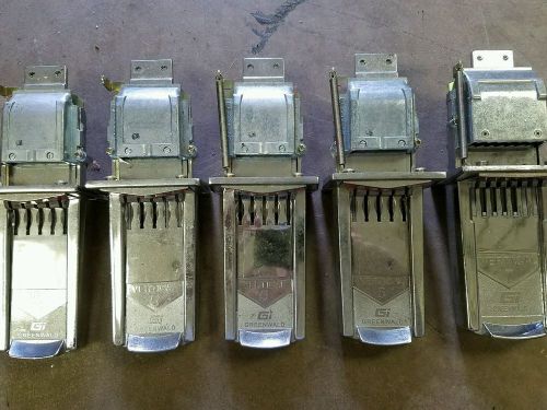Lot of  (5) Vertical 5 &amp;Vertical 7 Coin slots Greenwald Industries
