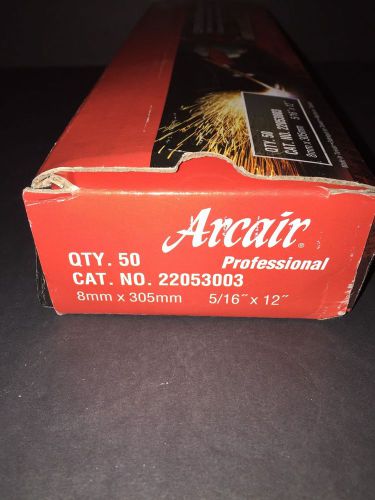 Arcair carbon gouging rods dc electrodes 5/16&#034; x 12&#034;- 22053003 ( 50 rods ) for sale