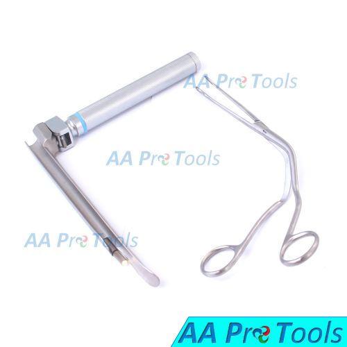AA Pro: Miller Laryngoscope Blade+ Small Handle+ Magill Forceps Surgical 2016