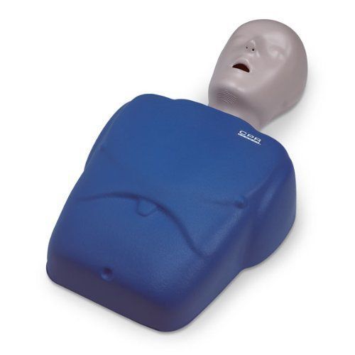 NASCO LF06001U CPR Prompt Adult/Child Manikin with 10 Lung Bags and Tool, Blue