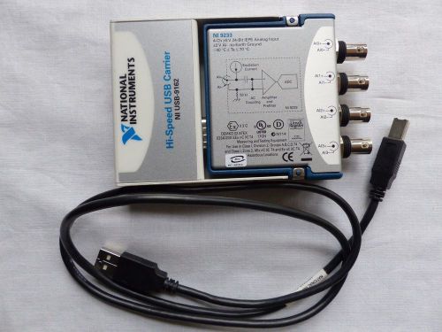NI 9233 4-Channel, ±5 V, 50 kS/s per Channel, 24-Bit IEPE  NI USB-9162 C Series