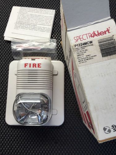 System sensor p1224mcw spectralert fire alarm horn strobe for sale