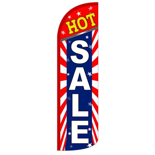 Hot Sale RWB Extra Wide Swooper Flag Jumbo Sign Feather Banner 16ft
