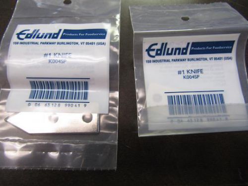 LOT OF 2 EDLUND K004SP #1 KNIFE BLADE FOR CAN OPENER