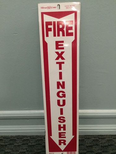 Hillman Center, Metal Fire Extinguisher Sign 4&#034;X18&#034;.  2 CT
