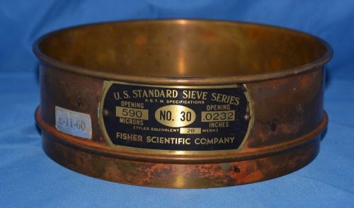 U.S. Standard Sieve Series Fisher Scientific Company Opening .0232 inches