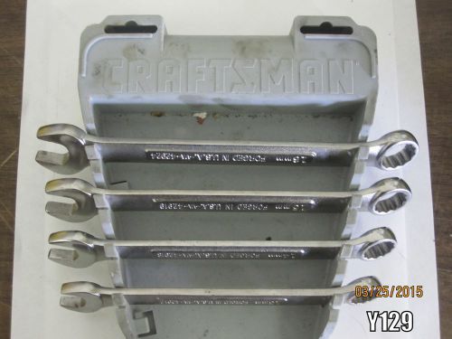 4 craftsman metric combination wrench u.s.a. 13-16mm 42917 42918 42919 42924 for sale