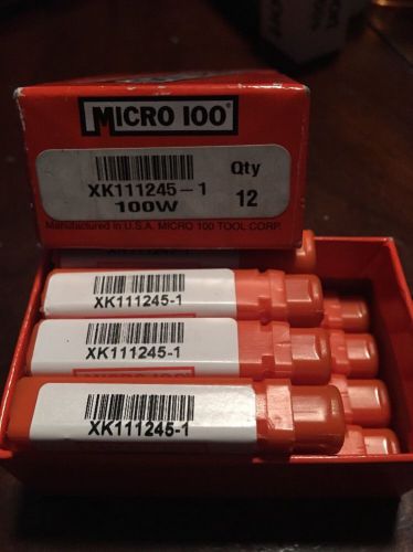 1 Full Box Of Micro 100 Super Carbide Boring Bars Qty 12 XK111245-1 100W