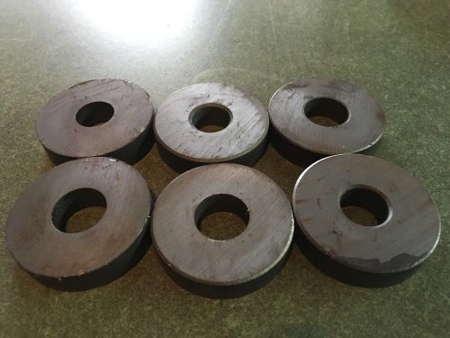6 pack of round powerful ferrite donut magnets