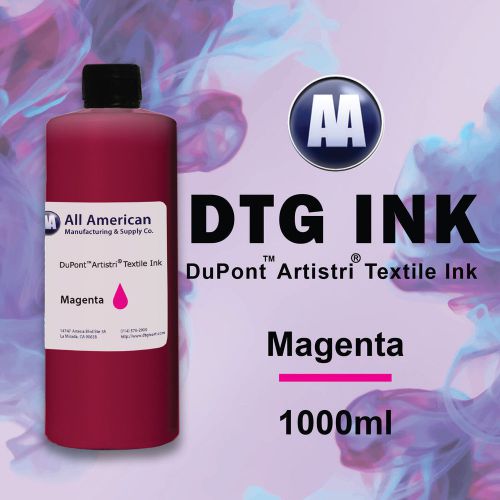 Dtg ink mangenta 1000ml dupont artistri ink for direct to garment printers ink for sale