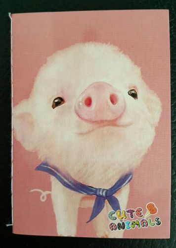 Cute Pink Baby Pig Note Book