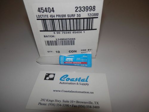 LOCTITE 454 PRISM INSTANT ADHESIVE -BOX QTY:10- NEW