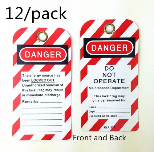 3&#034;x 5 3/4&#034; Lock Out Tag, PVC Tag &#039;DANGER&#039; logo printed Tag for sfety lockout