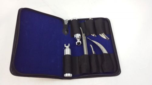 Laryngoscope Mac &amp; Miller Set of 6 Blades &amp; 2 Handles - 14588