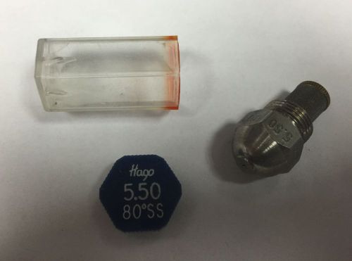 HAGO 5.50 GPH 80° SS SEMI SOLID NOZZLE (55080SS, 030G2331, 23780)