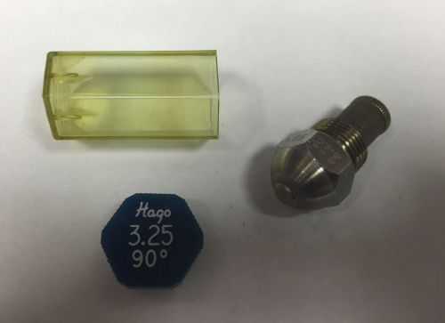 HAGO 3.25 GPH 90 DEGREE SS SEMI SOLID NOZZLE (32590SS, 030G2395)