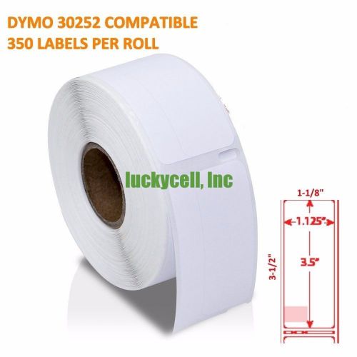 $1.88 Each Roll (of 350 Labels) + Flat Ship $4.89 For DYMO® LabelWriters® 30252