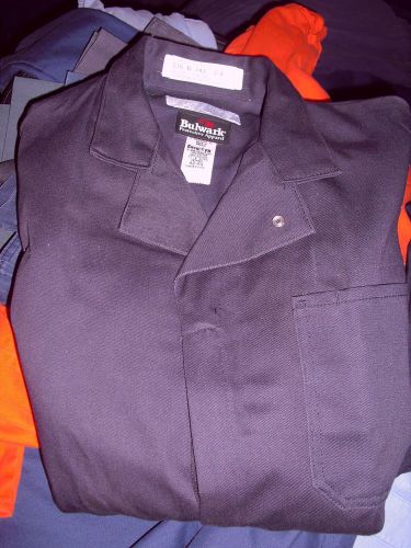 NWOT BULWARK COVERALL/OVERALL 42 REG MEDIUM BLACK  FR FLAME RESISTANT 10.6 ATPV