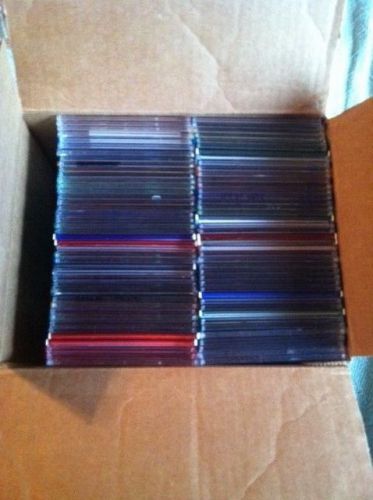 Lot of approximately 150 slim cd dvd jewel cases slimline thin