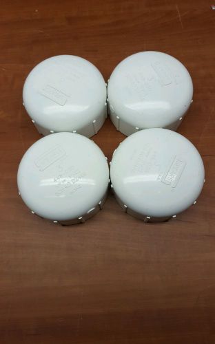 (lot of 4) spears pvc cap 3&#034;  female thread sch 40 448-030-free shipping for sale